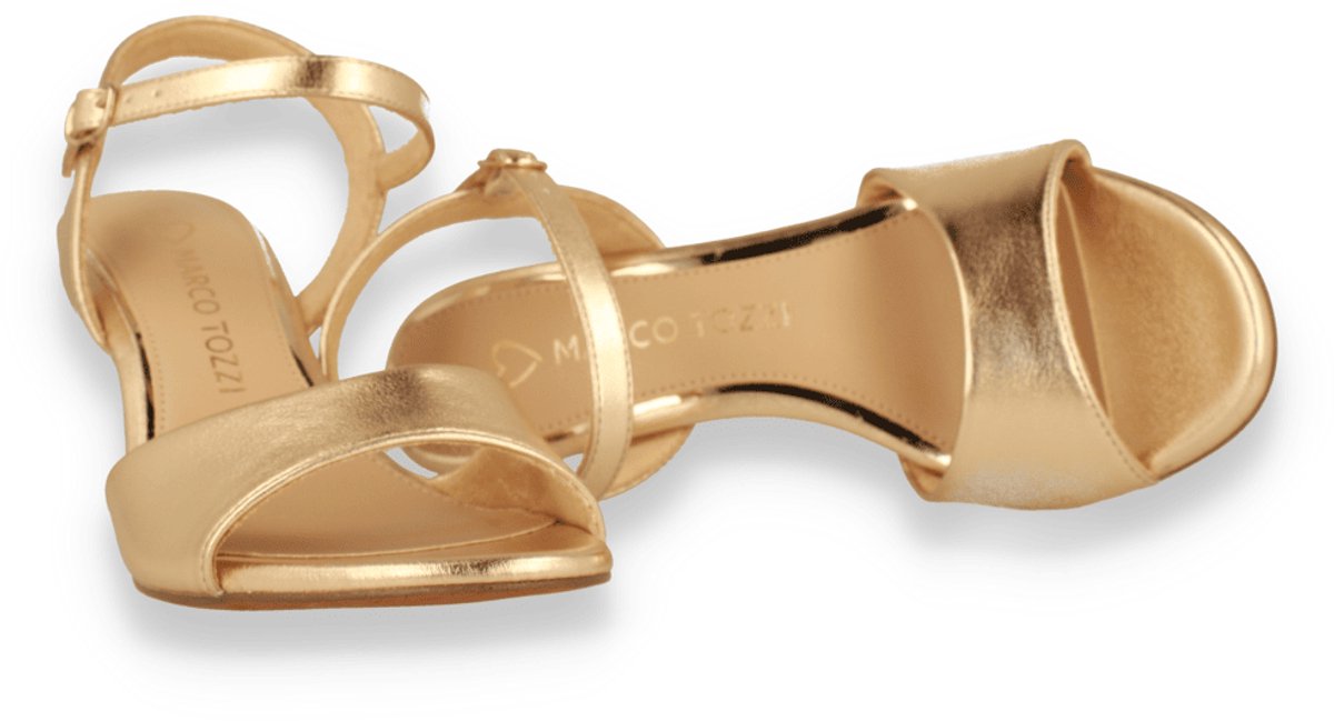 Marco Tozzi Dames Sandaal | Goud | Maat: 37