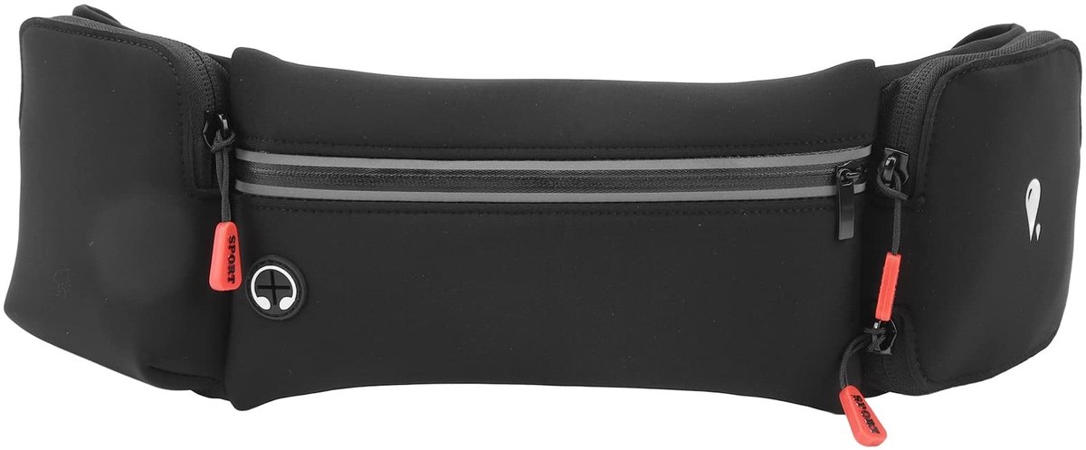 Dailygoods- Bidonhouder Waterdicht - Heuptasje Dames/Heren - Verstelbare Riem 60-110 cm - Geschikt voor Mobiele Telefoon - Ademend en Comfortabel
