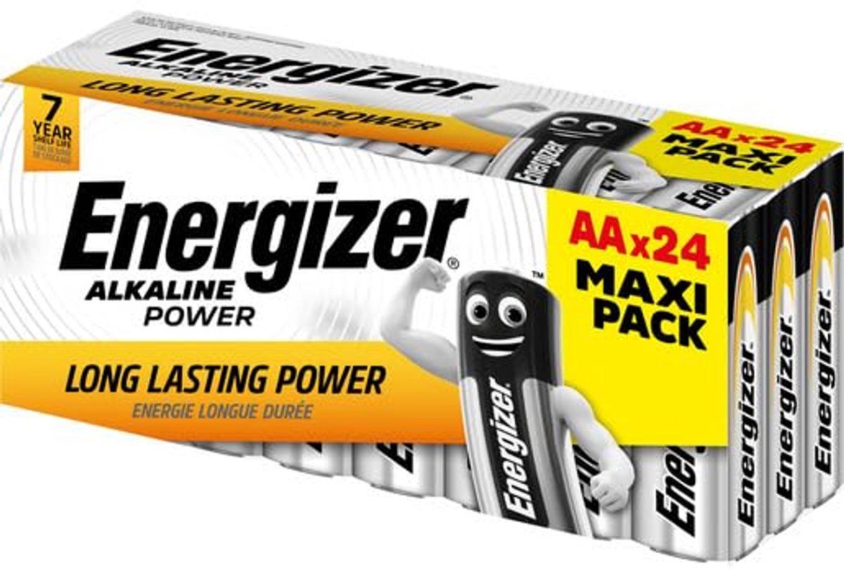 Batterijen AA - Alkaline Mignon - Dagelijkse Apparaten - Lange Houdbaarheid - 24 Stuks - Zilver