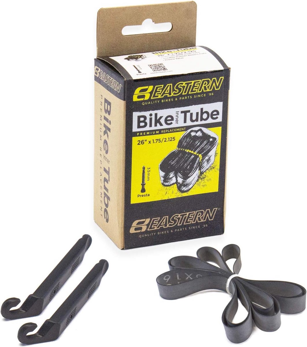 Binnenband Vervangingskit - Fietsband Binnenband - Fietsreparatie Onderhoud - Presta Ventiel - 26 Inch - Zwart