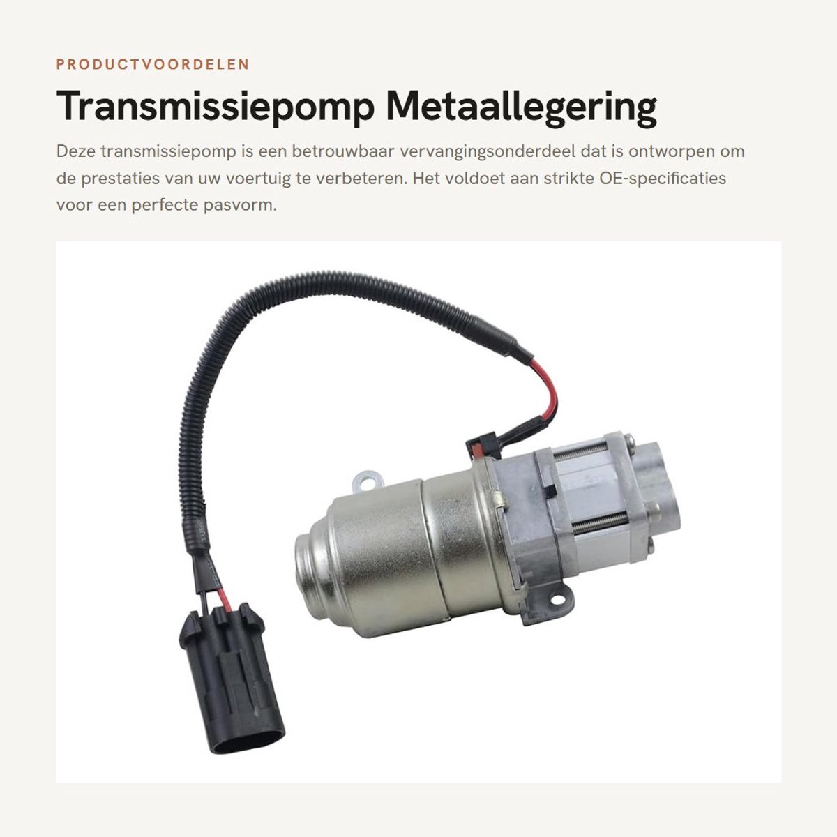 Dailygoods- Transmissiepomp Sterke Constructie - Vervanging 51736315 - Hoge Compatibiliteit - Duurzaam Materiaal - Betrouwbare Prestaties - Impactweerstand - Transmissie