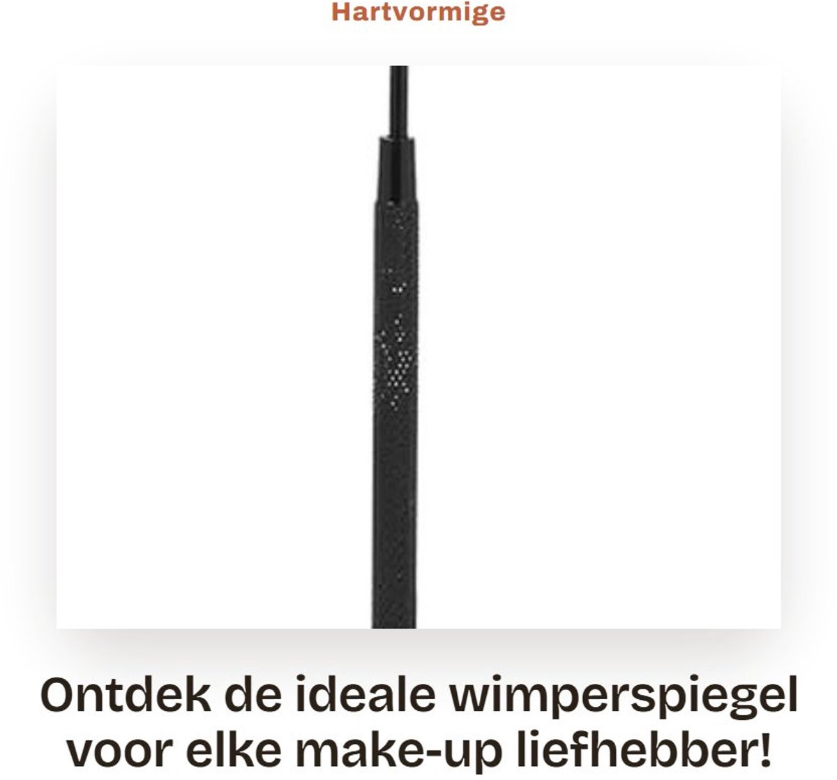Dailygoods- Wimperspiegel Hartvormig - Draagbaar - Roestvrij Staal - Antislip Handvat - 45 Graden Hoek - High-Definition Spiegel - Make-up Spiegel