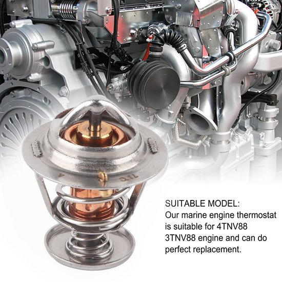 Dailygoody - Scheepsmotorthermostaat - Legeringsthermostaat - Geschikt voor 4TNV88 3TNV88-motor - Compact formaat - Betrouwbare koeling - Inclusief wa. — afbeelding 5