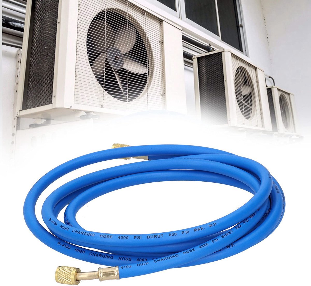 Dailygoods- Oplaadslang Flexibel - Koelmiddel Spoelleiding - Airconditioner/Koelkast - PTFE-Pakkingen - 3 Meter - Schokbestendig Afdichting - Koelmiddelslang
