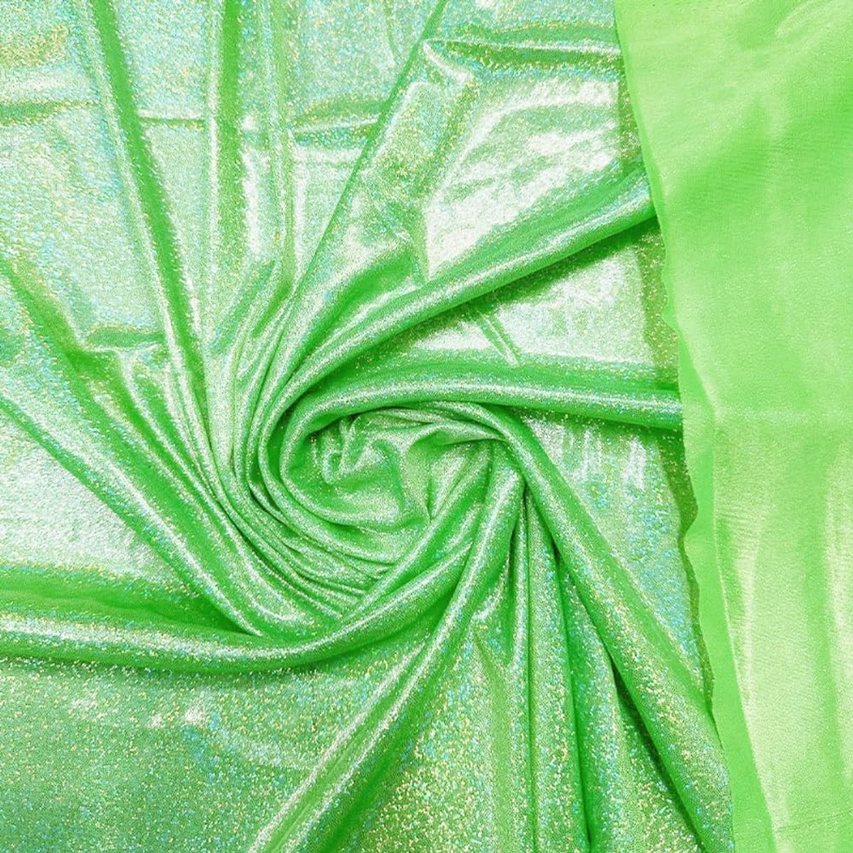 Dailygoods- Decoratiestof Glanzend - Laserkleurige Stof - Polyester - 150 cm Breed - Voor Naaien - Voor Handwerk - 1 m/2 m/3 m Lang