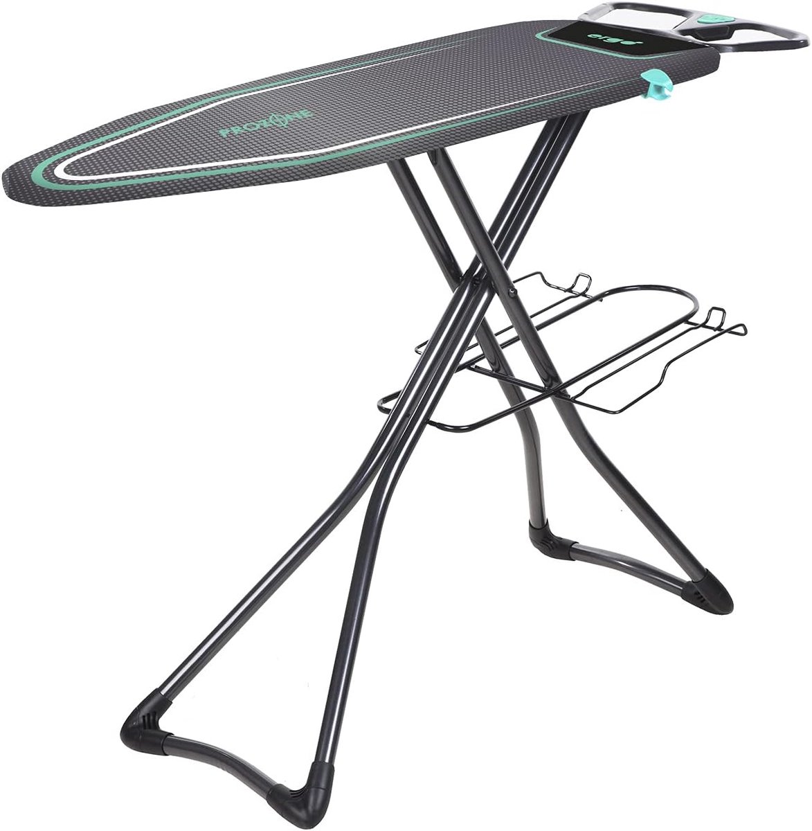 Strijkplank - Strijktafel - Kreukvrij Strijken - Warmte-reflecterende coating - 122x38cm - Zwart