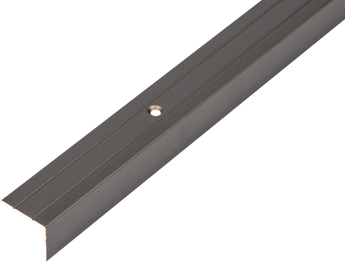 Trapbeschermingslijst - Trapneusprofiel - Traprenovatie - Aluminium geanodiseerd - 1000 mm - Bronskleurig