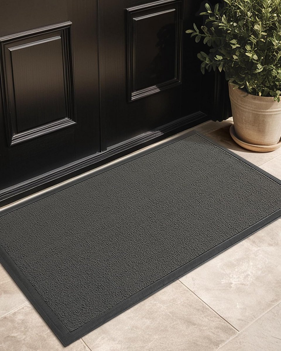 Buitendeurmat - Vuilopvangmat - Voorkomt vuil - Antislip rubberen achterkant - 50 x 80 cm