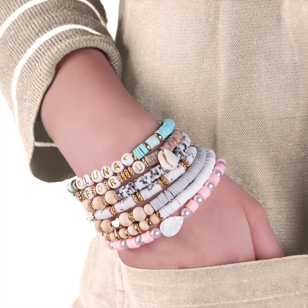 Richly XXL Luxe Katsuki Kralenset - Armbandjes maken meisjes - Sieraden Maken Volwassenen - incl. E-BOOK - Letterkralen - Kralen Ketting - Knutselen Meisjes - Kralen letters — afbeelding 8