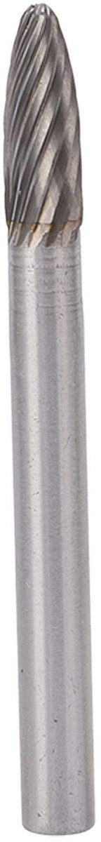 Dailygoods - Wolfraamcarbide Burr - Roterende Vijl - Hoogwaardige Kwaliteit - Zilver - Geschikt voor Slijpen - Perfect voor Luchtvaart en Auto's