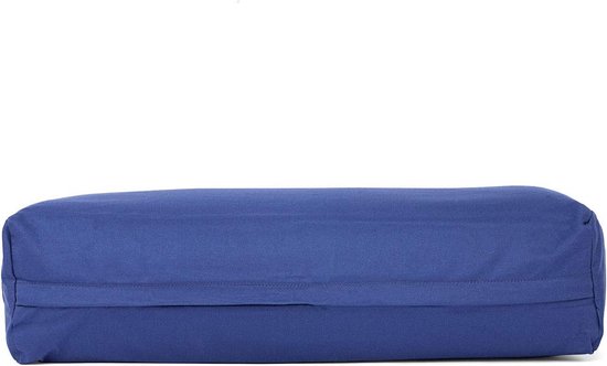 Yoga Bolster Vierkant - Yogakussen Groot - Restorative Yoga - Biologisch Katoen - 63.5 x 26.5 cm - Donkerblauw — afbeelding 5