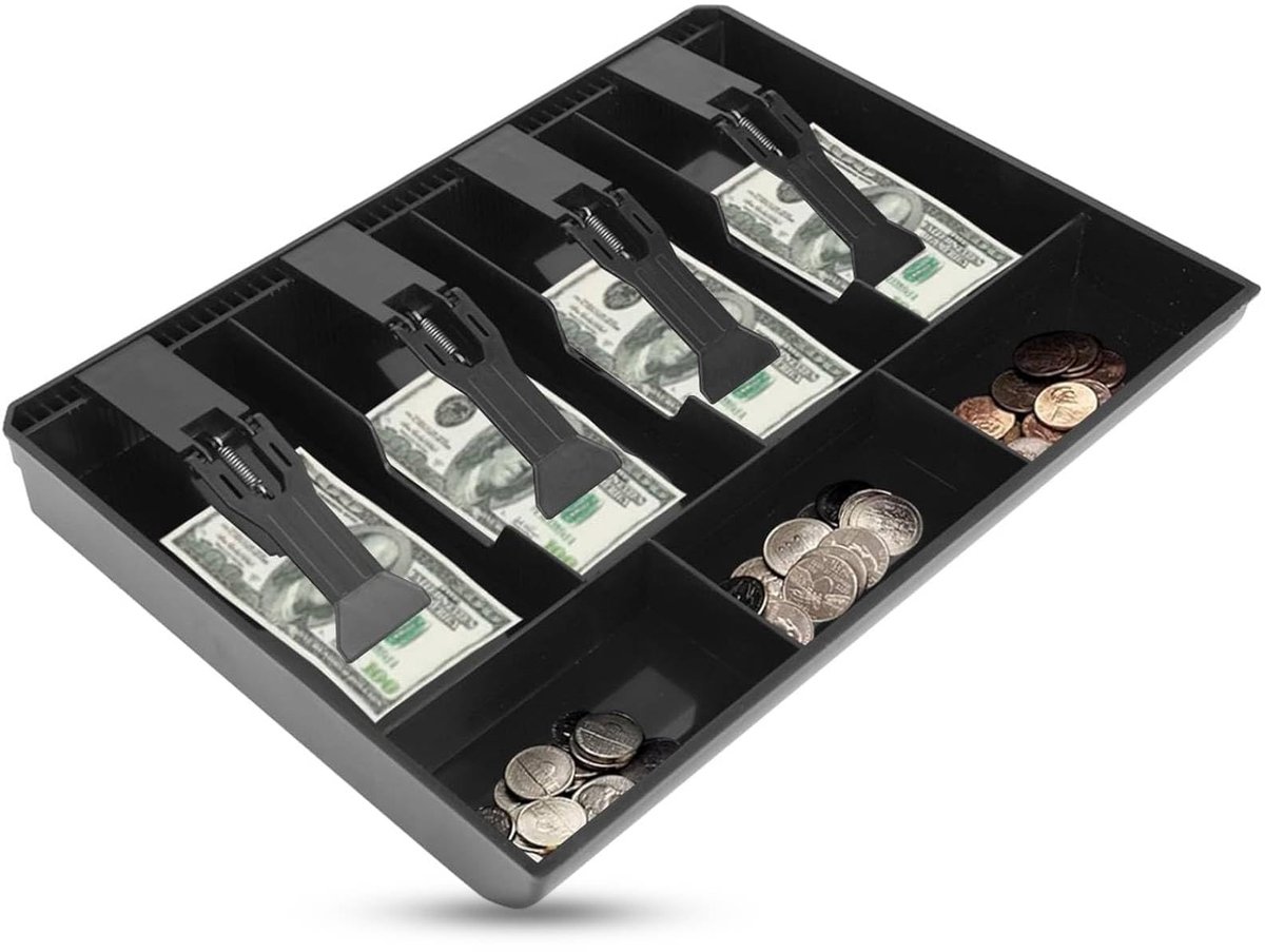 Dailygoods - Kassalade met 4 Rekeningen en 3 Muntenvakken