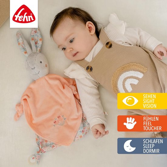 Knuffeldoek Haas voor Baby en Pasgeborene - Slaaphulp met Fopsenring van Merkloos — afbeelding 5
