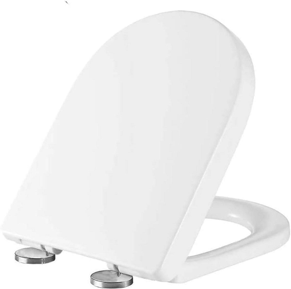 Toiletbril - U-vorm zitting - Badkamer vernieuwen - Softclose mechanisme - Compact formaat - Wit