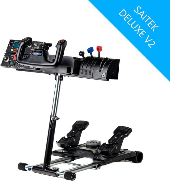 Stuurhouder - Cockpit standaard - Simulatie gaming - Verstelbaar ontwerp - Compact formaat - Zwart — afbeelding 2