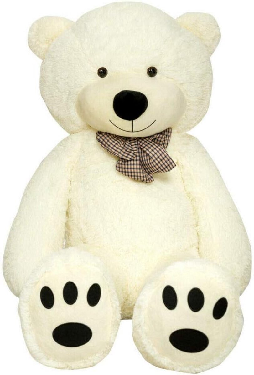 Grote Knuffelbeer - Pluche Beer - Kamer Decoratie - Zacht Polyester - 180 cm - Creme