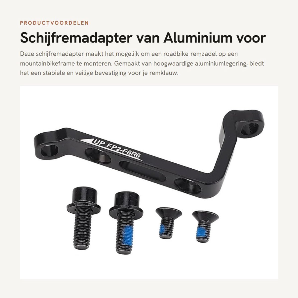 Dailygoods - Schijfremadapter 160 Mm Aluminium Legering voor Fietsen