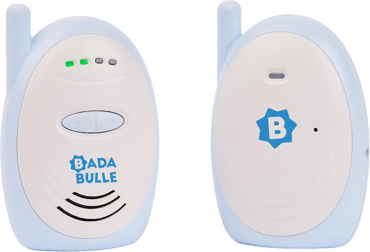 Audio Babyfoon - Baby Monitor - Baby Bewaken - Hoorbaar Zichtbaar Alarm - 300m Bereik - Wit