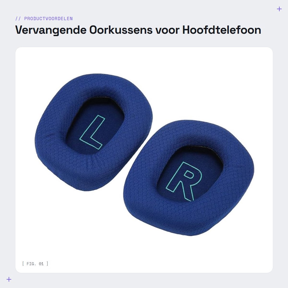 Dailygoods- Oorkussens Ademend - Vervangende Oorkussens - Zweetbestendig - Antislip - Duurzaam - Comfortabele Geluidsisolatie - Hoofdtelefoon Oorkussen