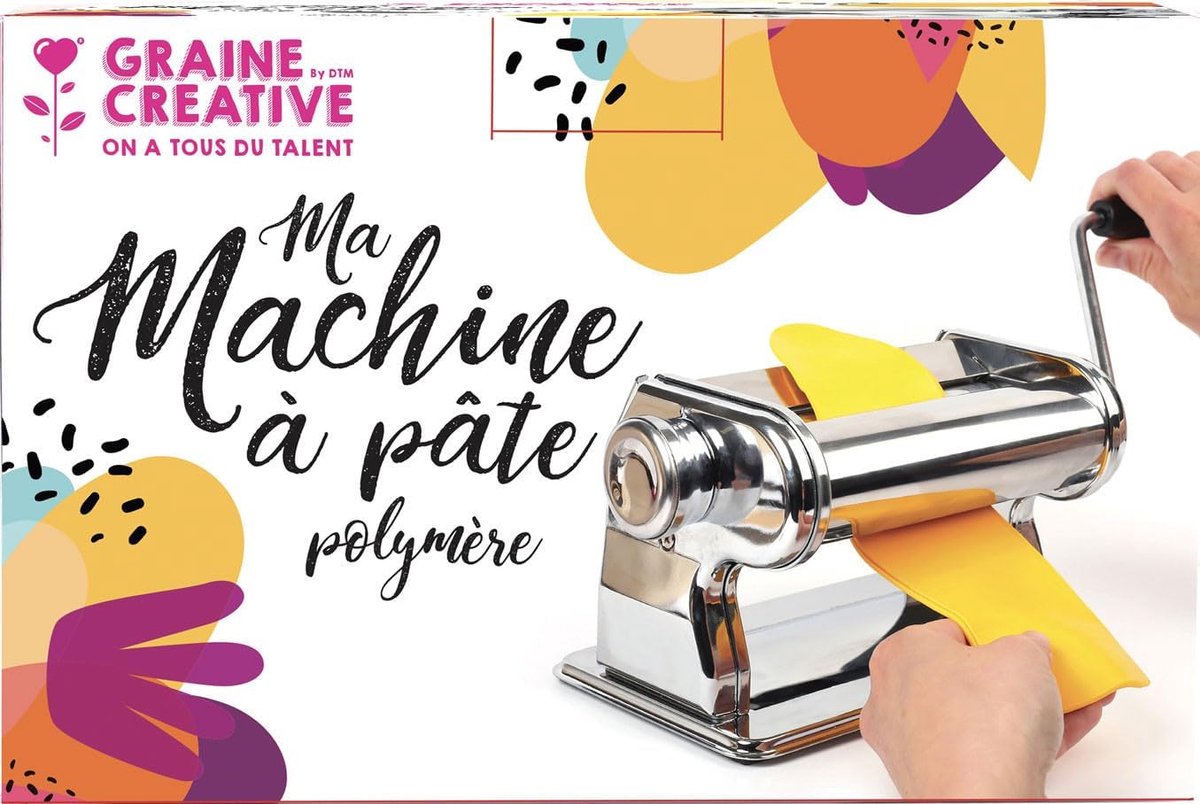 Polymeer Deegmachine - Pastamachine Klei - Klei Vormgeven - 9 Diktestanden - 14 cm - Metaal