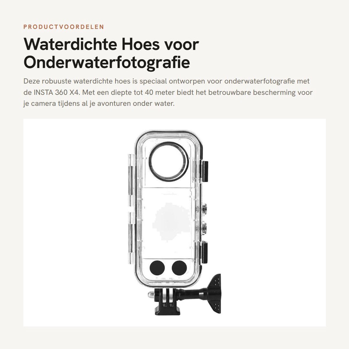 Dailygoods- Waterdichte Hoes - Onderwaterbescherming tot 40m - Gehard Glas - Compact Formaat 15x6x2cm - Lichtgewicht - Schokbestendig - Onderwaterhoes