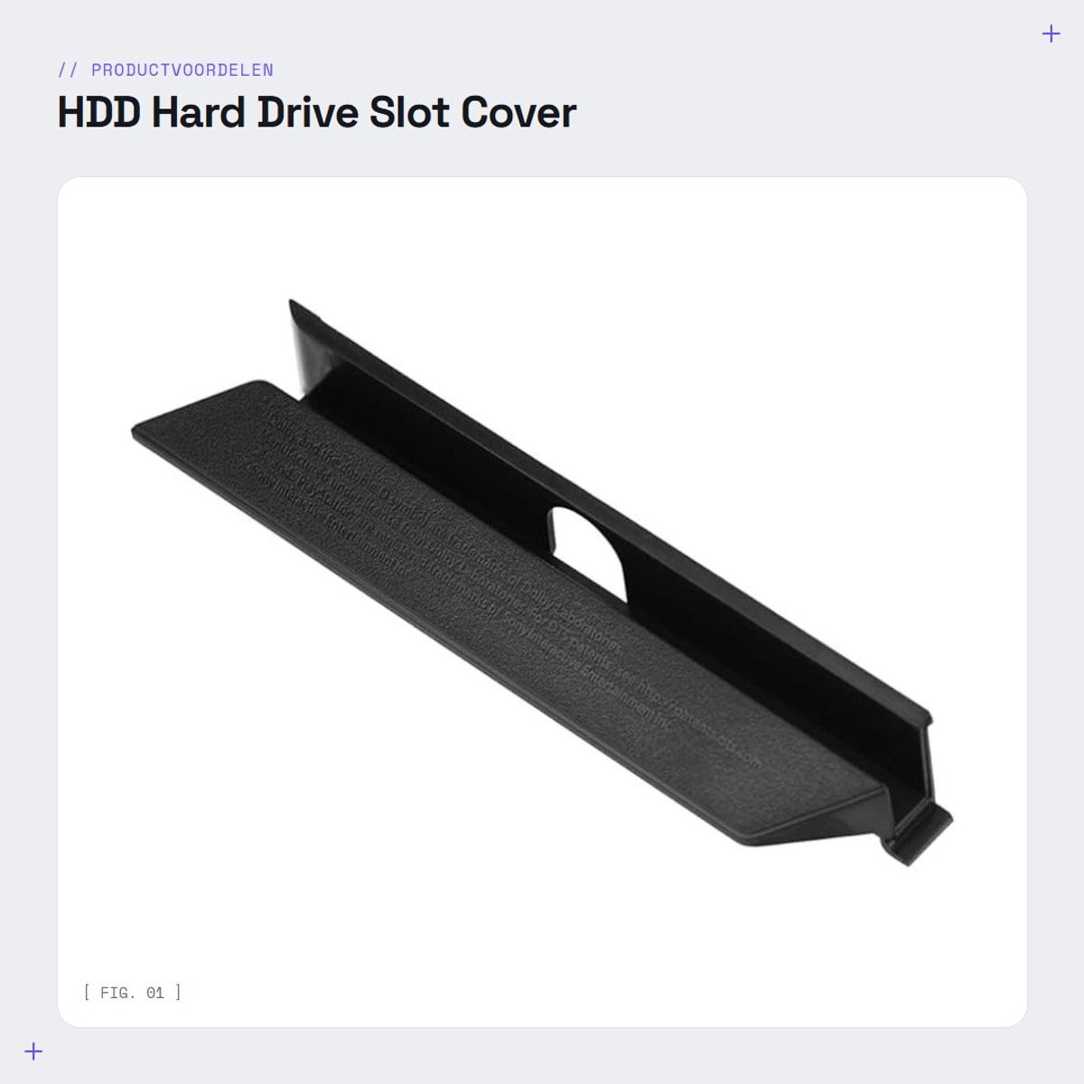 Dailygoods- Harde Schijf Slot Cover - Slijtvast - Voor Pro - ABS Materiaal - Eenvoudige Installatie - Nauwkeurig Ontwerp - Lichtgewicht 10g - Deksel