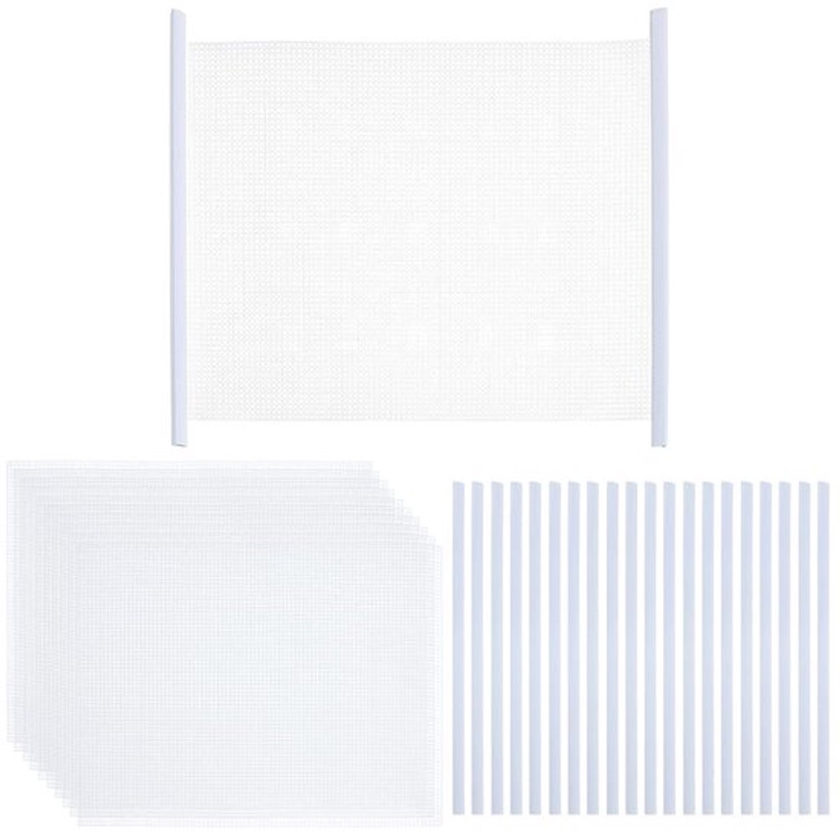 Dailygoods- Plastic Gaasvel 10 Stuks - Aquarium Verdeler - Bindstaven