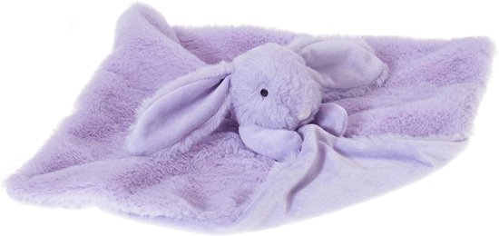 Baby knuffel - Troostdekentje haas - Baby comfort - Super zachte stof - 33 cm - Paars — afbeelding 5