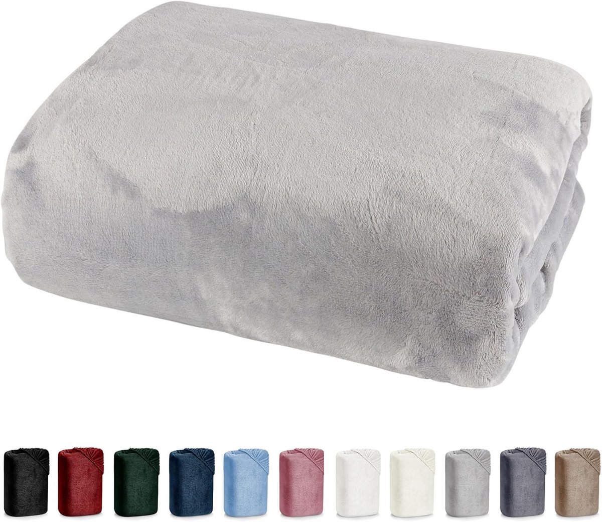 Hoeslaken Pluche - Zacht Lakens - Comfortabel Slapen - Voelt als Kasjmier - 180 x 200 cm -