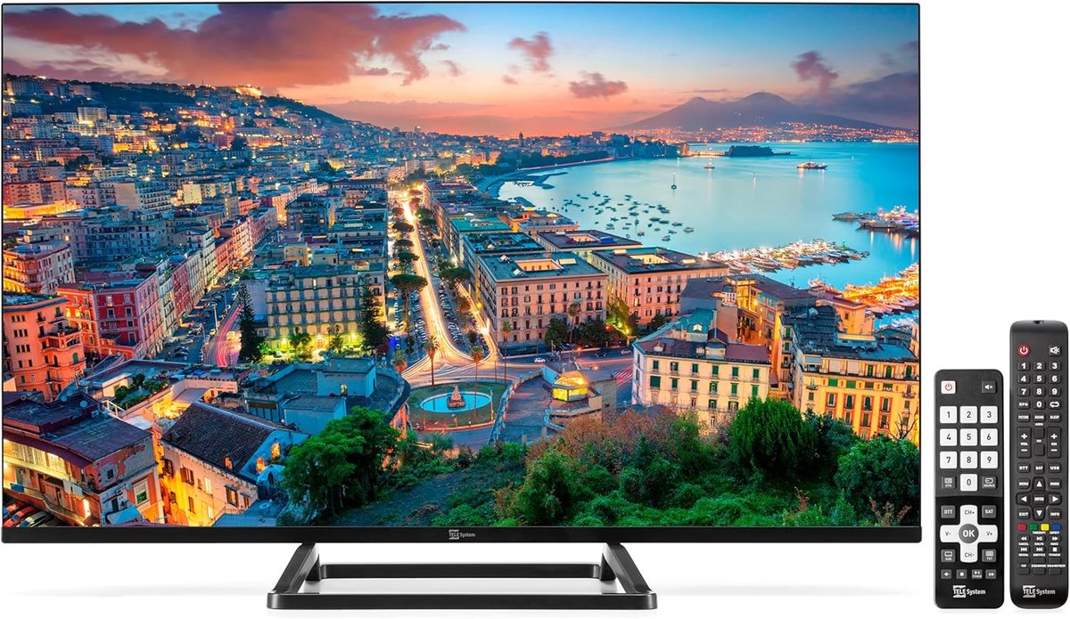 Televisie - Smart TV - Ontspannen Kijken - Randloos Ontwerp - 32 inch - Zwart