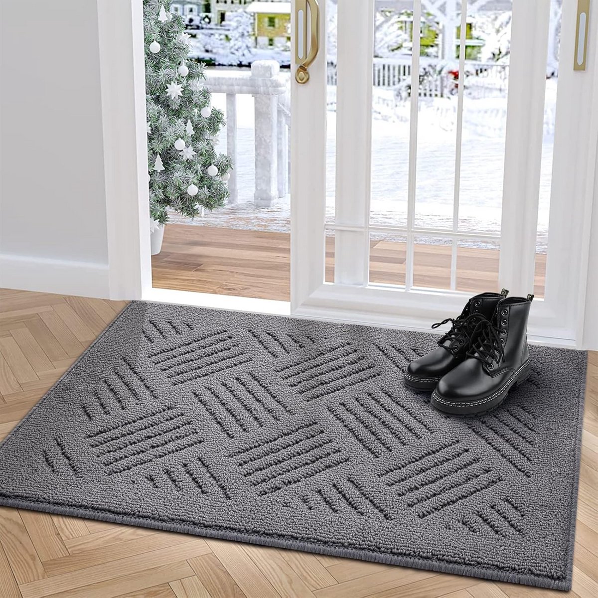 Binnendeurmat - Entreetapijt - Vloeren Schoonhouden - Antislip rubberen achterkant - 50 x