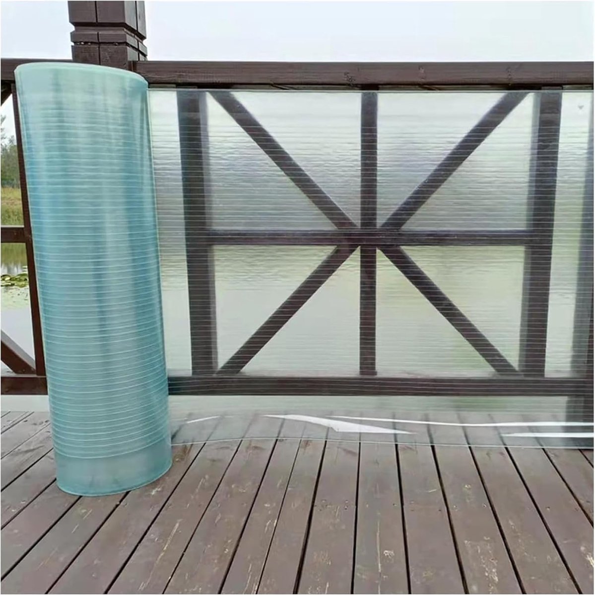 Polycarbonaat Dakplaat - Glasvezel Paneel - Kassen en schuren - Hoge lichttransmissie - 1.5x10m - Transparant