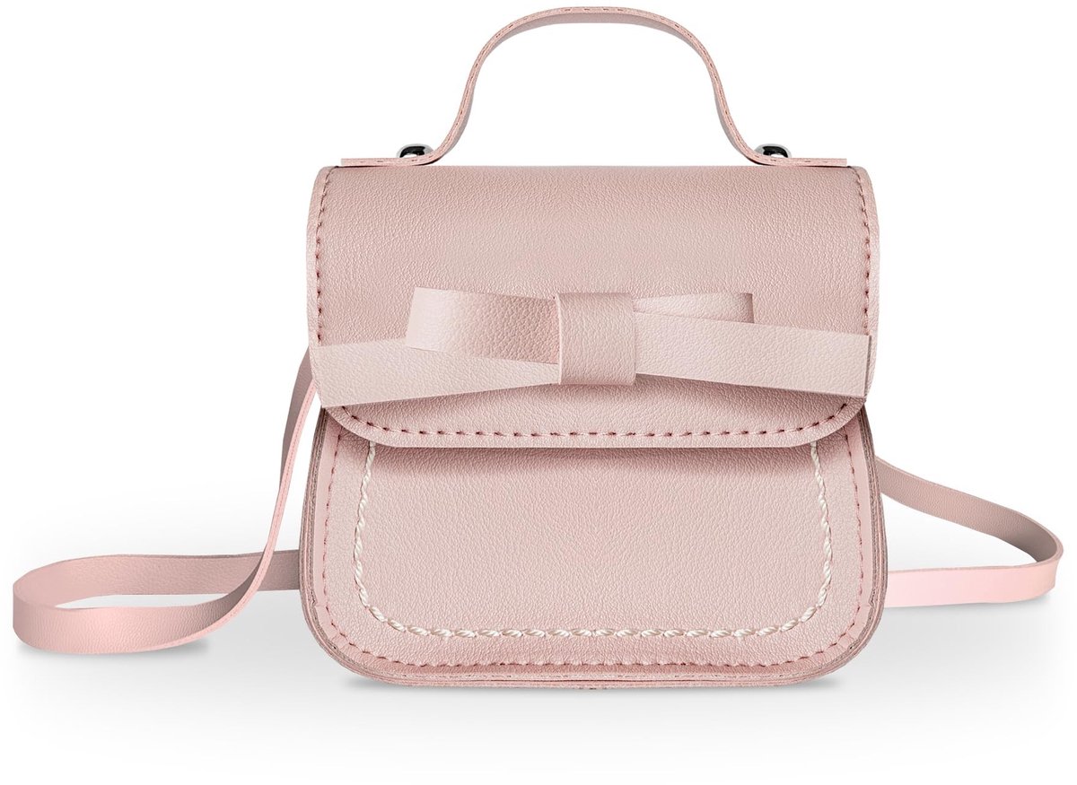 Dailygoods- Schoudertas Dames - Kleine Handtas met Strik - Crossbodytas voor Kinderen - Geschikt voor Peuters 2-5 Jaar - Hoogte 80-110 cm - Mini Flap Tas