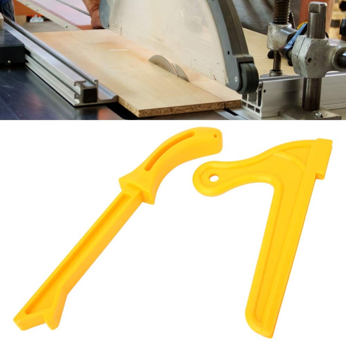 Dailygoods - Push Stick Houtbewerkingsgereedschap 2-in-1 Veiligheidsblok