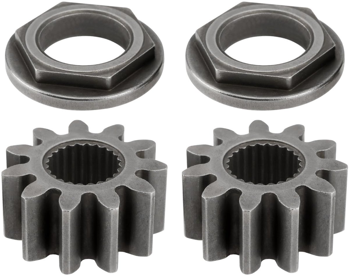 Dailygoods- Stuuras Rondsel Tandwiel Set - 2x Bus - Compatibel met MTD/Cub Cadet - Staal - 11 Tanden - Stuurprecisie Reparatie - Grasmaaieronderdelen