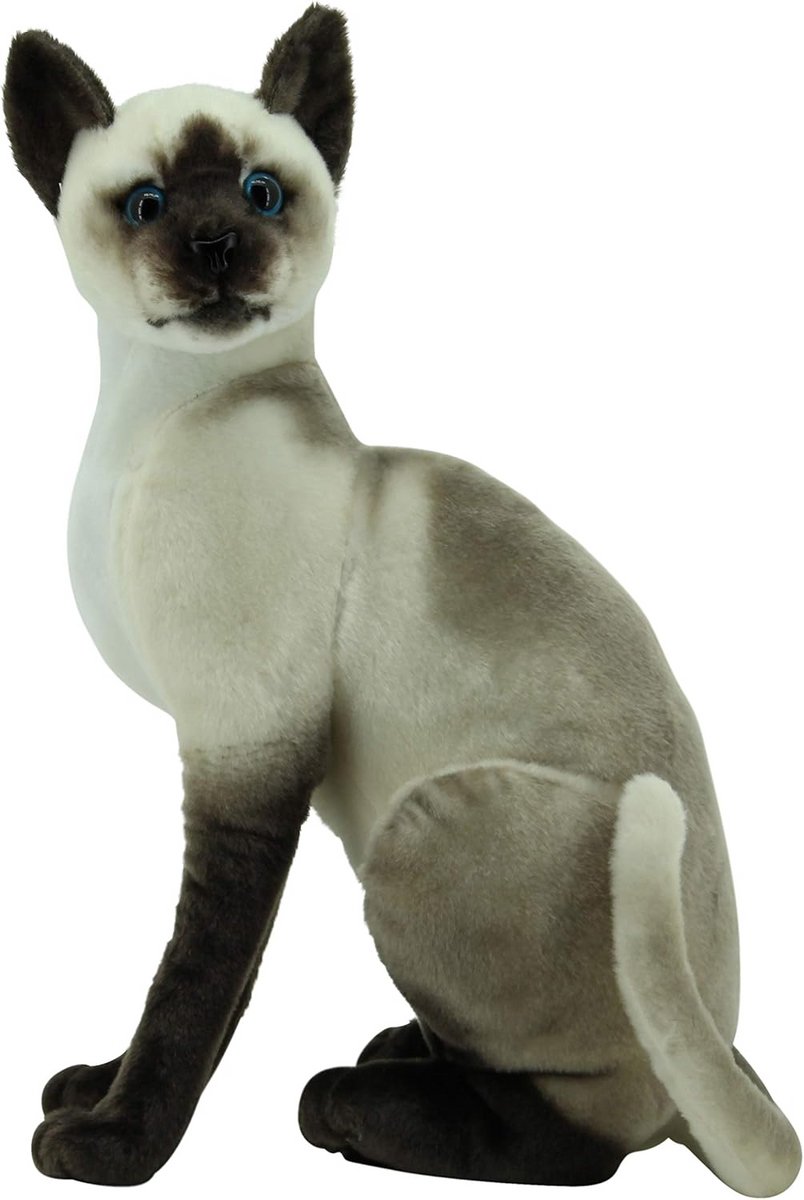 Pluche Kat - Knuffeldier - Spelen en Knuffelen - Anti-allergisch - 46 cm - Beige