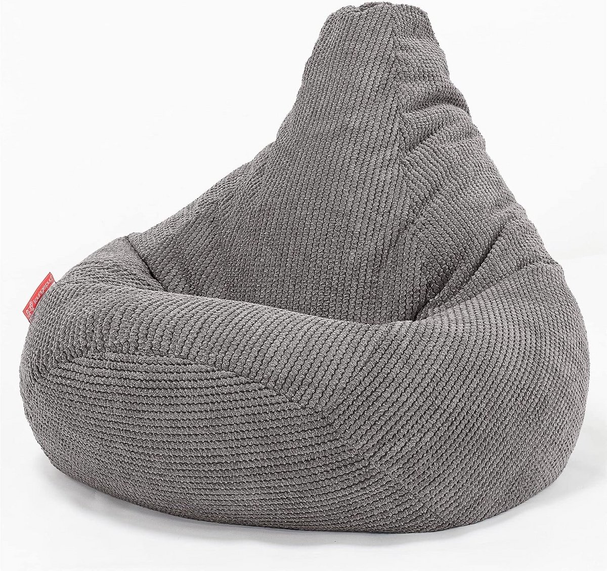 Zitzak Stoel - Poef Fauteuil - Relaxen TV Kijken - Verstelbare Rugleuning - 85 x 85 x 115 cm - Antracietgrijs