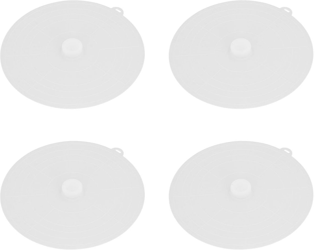 Dailygoods- Siliconen Deksel 23 cm - Hittebestendig - Herbruikbaar - Stapelbaar - Vershoud - Praktische Keukenhulp - Afdekdeksel