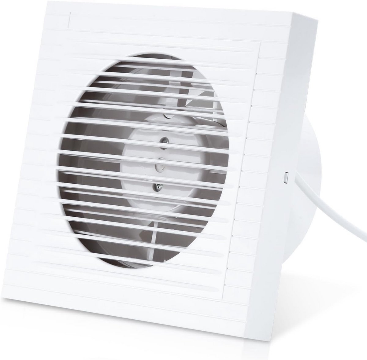Badkamerventilator - Afzuigventilator - Vocht Verwijderen - Stille Werking - 150 mm - Wit