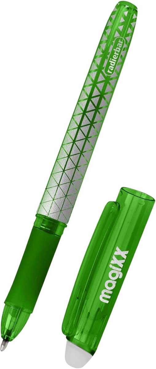 Gumpotlood Uitwisbaar - Rollerpen Gelpen - Leren Schrijven - Weggummen Zonder Sporen - 0.7 mm Lijndikte - Groen