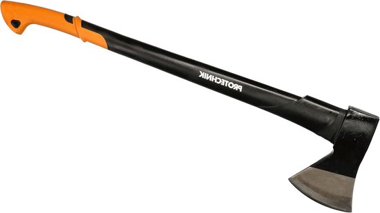 Splijtbijl Kloofhamer - Houtbijl Universeel - Hout Kloven - Glasvezelsteel - 900 mm - Zwart/Oranje — afbeelding 4