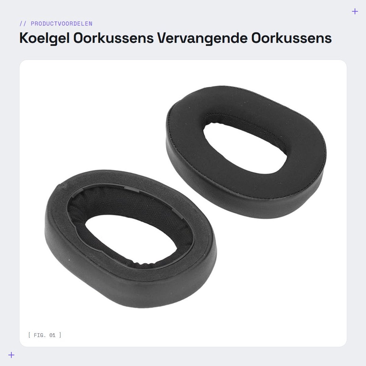 Dailygoods- Oorkussens Koelgel - Vervanging voor EPOS H3 PRO - Geheugenspons - Comfortabel - Hoogwaardige materialen - Verbeterde geluidskwaliteit - Hoofdtelefoon Kussens