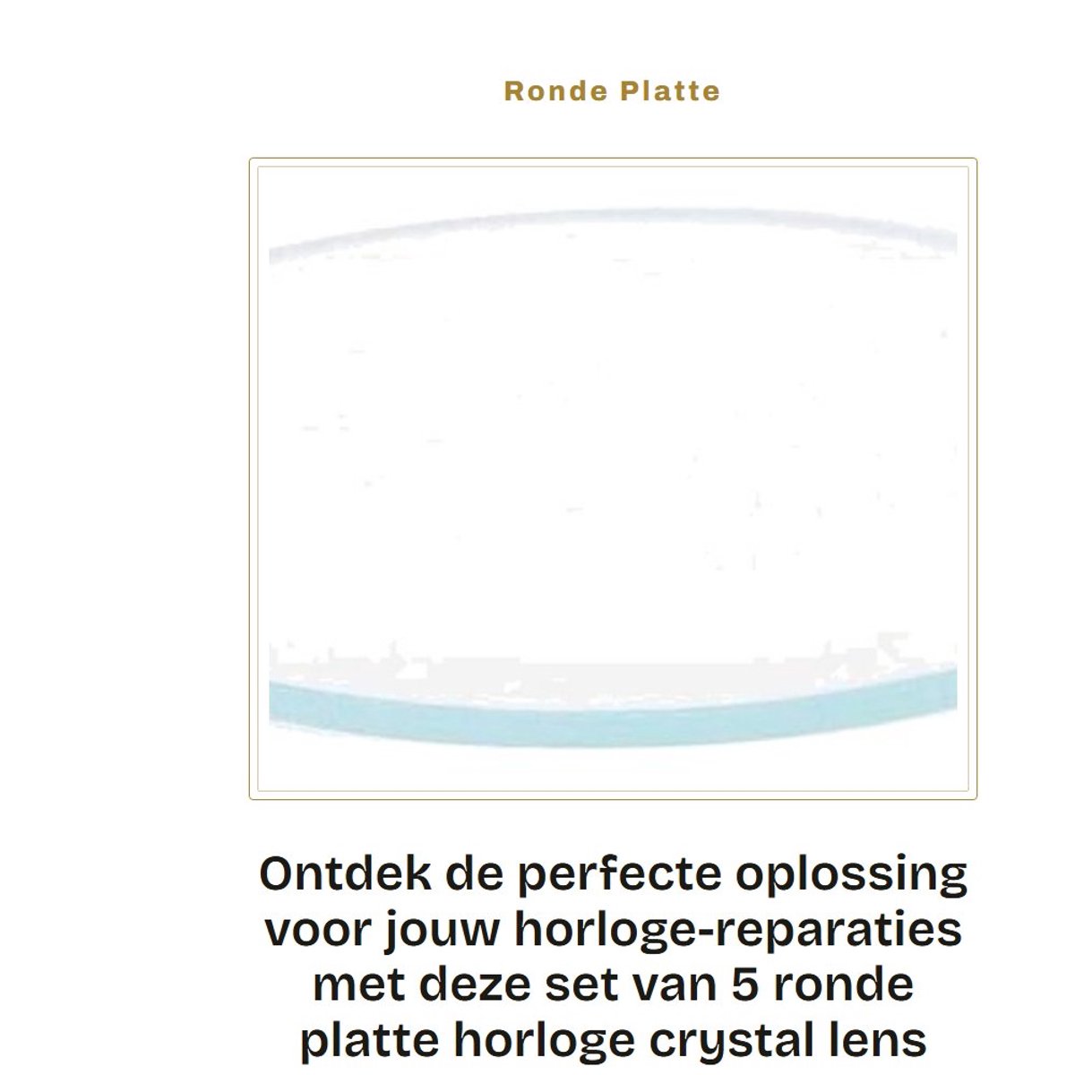 Dailygoods- Horloge Glas Krasbestendig - Vervangende Lens - Plat - 5 Stuks - 37/38/39MM - Kristalhelder