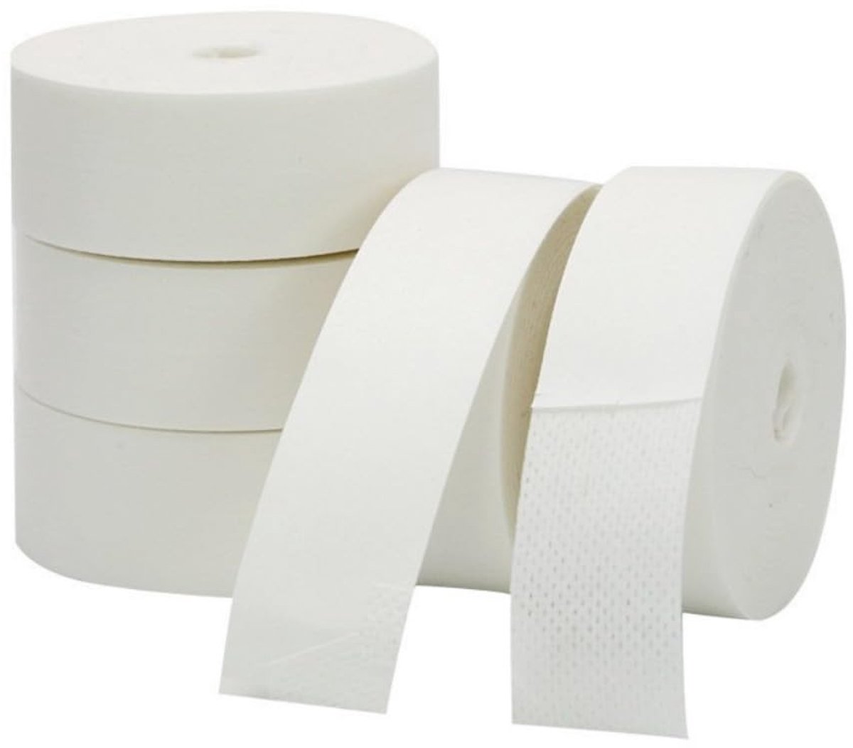 Dailygoods- Kraagbescherming 6 Rollen - Zweetpads - Zelfklevende Kraaginzetstukken - Zweetabsorberend - Katoen - 2,5 cm x 8 m