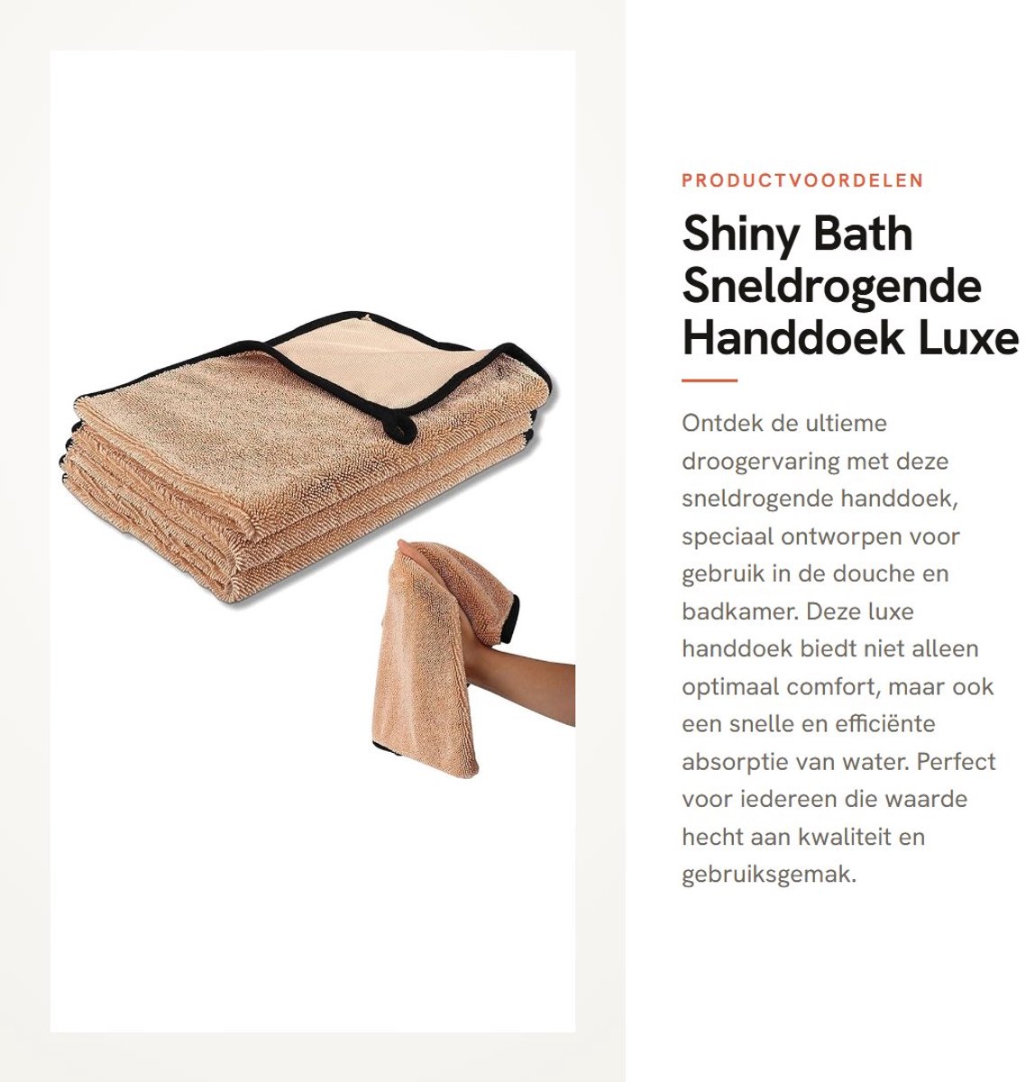 Dailygoods- Droogdoek XXL - Sneldrogend - Microvezel - Multifunctioneel - Glanzend - 40 x 60 cm - Extreem absorberend - Handdoek