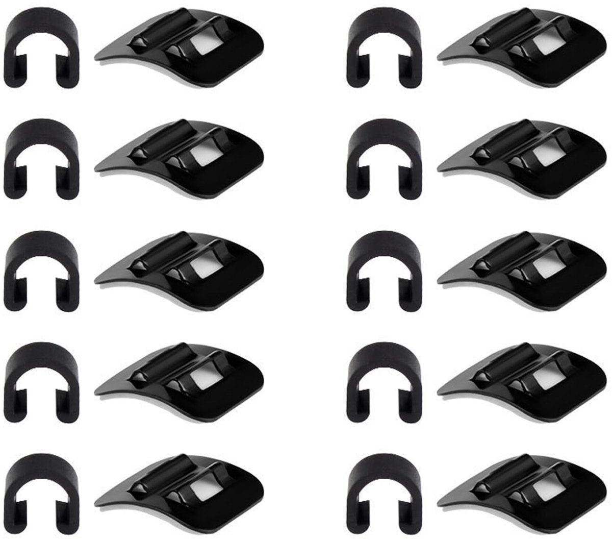 Dailygoods- Kabelgeleiding C-vormige gesp - 10 Stuks Aluminium - Fietsframe Kabelklem - Mountainbike Remkabel - Schakelkabel - Slijtvast en Lichtgewicht