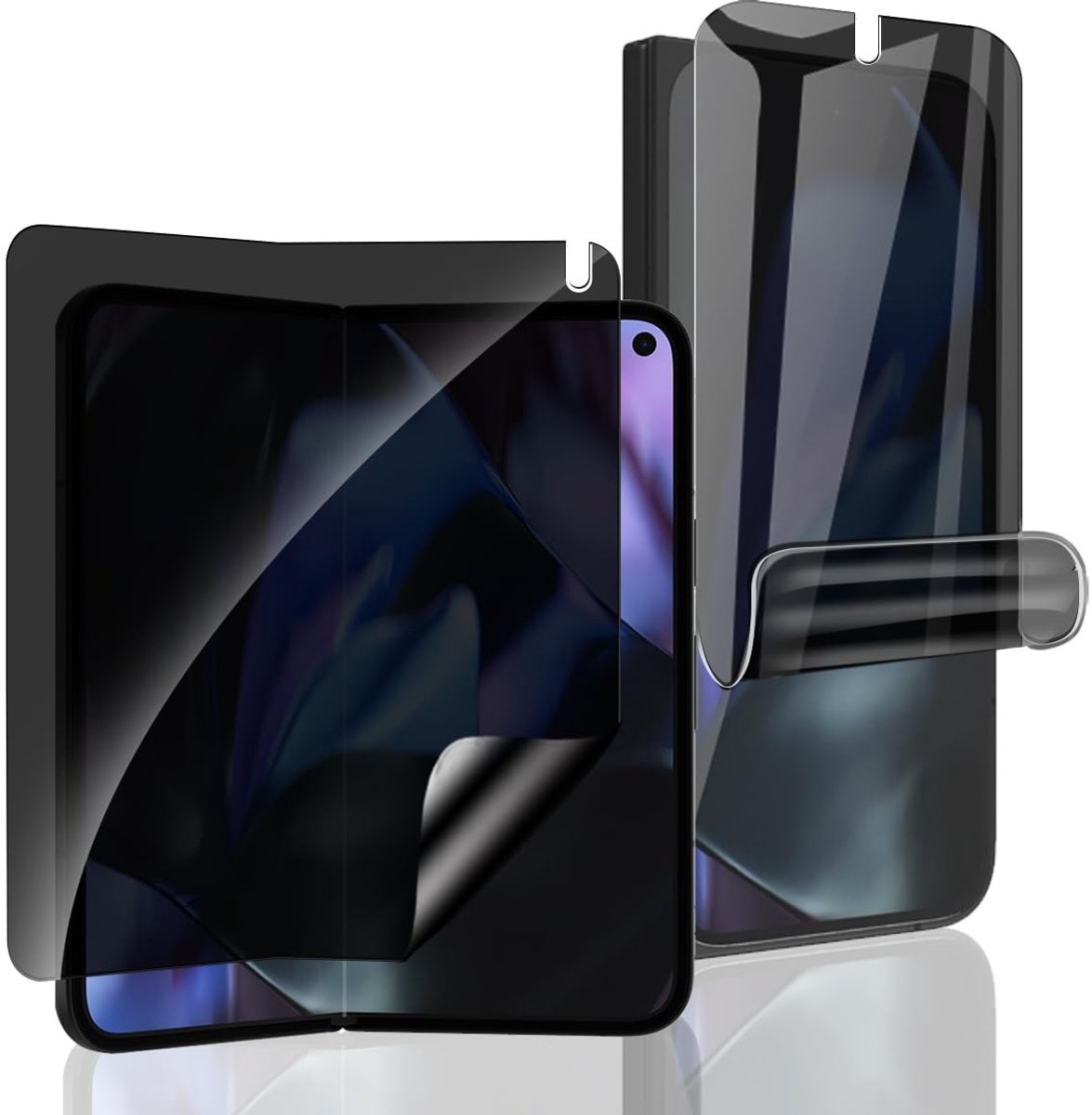 Dailygoods - Privacy Displaybeschermfolie - Anti-spy folie - Luchtbelvrij - TPU-folie - Geschikt voor Google Pixel 9 Pro Fold - 1 stuk