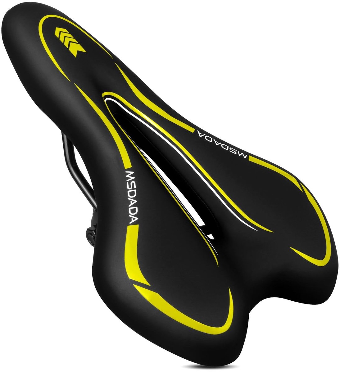 Dailygoods - Comfortabel Fietszadel - Gel Fietszadel - Waterdicht en Slijtvast - Geel - Geschikt voor BMX, Racefiets, Mountainbike en Stadsfiets