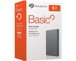 Seagate Basic externe harde schijf 5TB Zilver