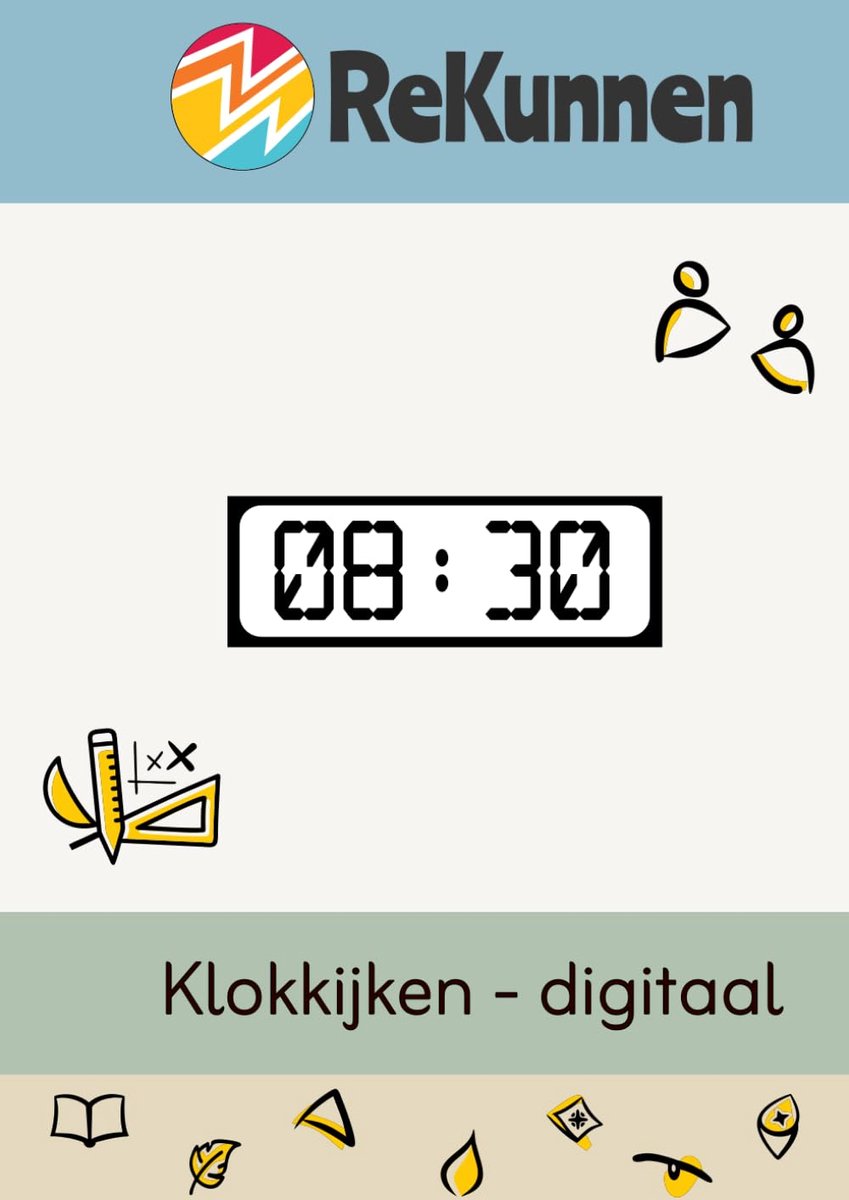 Kinder Werkboek - Tijd Leren Lezen - Digitale Klok Oefenen - Gestructureerde Leerlijn - 21 x 30 cm